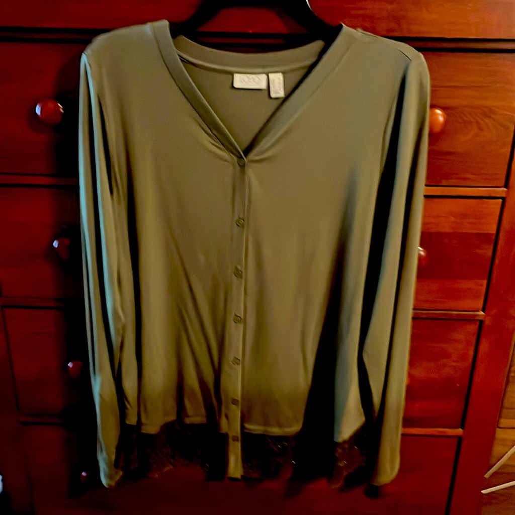 Logo V Neck Cardigan